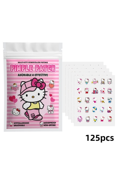 Choice 125pcs 125PCS hello kitty Acne patches, facial acne patches, hydrogel ...
