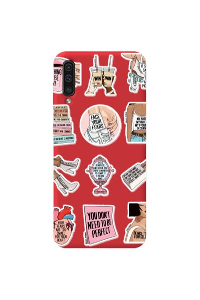 Other Samsung A70 Everything will be okay Red Colored Silicone TPU Θήκη