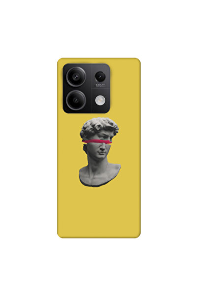 Other Xiaomi Redmi Note 13Pro 5G Half statue Yellow Colored Silicone TPU Θήκη