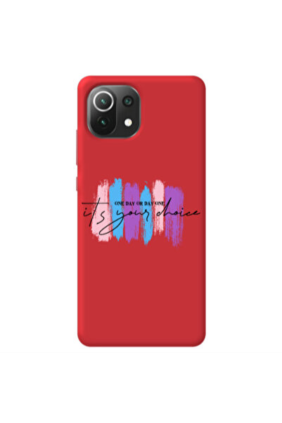 Other Xiaomi Mi 11 Lite One Day Or Day One Red Colored Silicone TPU Θήκη