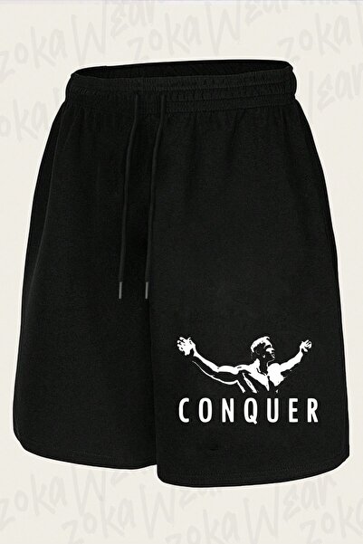 ZOKAWEAR Unisex Arnold Schwarzenegger Illustrated Digital Design Printed Shorts