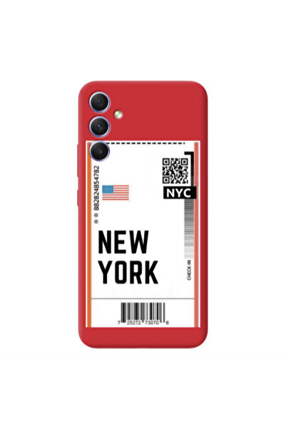 Other Samsung A15 5G New York NYC Red Colored Silicone TPU Θήκη