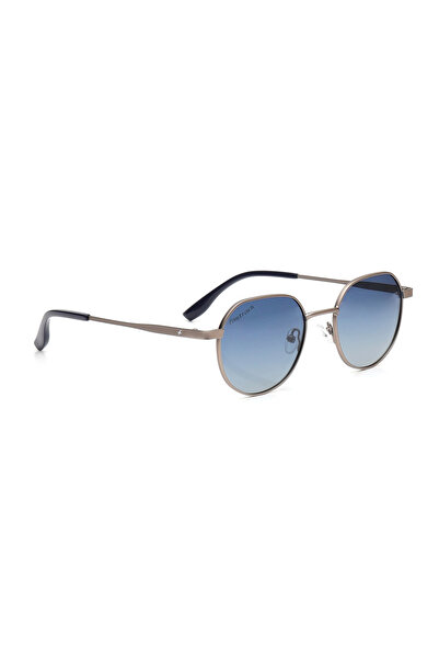FASTRACK نظارات شمسية مستقطبة للجنسين بعدسات مرآة بلون رمادي معدني - M8039BL3PV