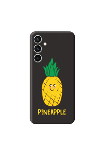 Other Samsung S24 Plus Pineapple Black Colored Silicone TPU Θήκη