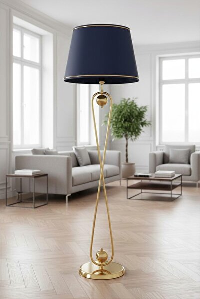 VENÜS NOVA VENÜS SİRİUS | MODERN GOLD METAL LAMBADER| LACİVERT GOLD ŞERİT KUM...