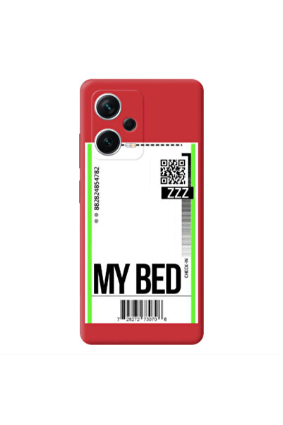 Other Xiaomi Poco X5 My Bed ZZZ Red Colored Silicone TPU Θήκη