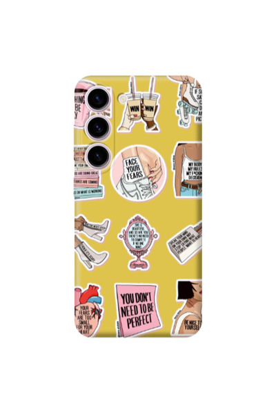 Other Samsung S23 Plus Everything will be okay Yellow Colored Silicone TPU Θήκη