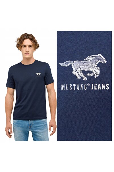Mustang Tricou Barbati, Mustang, Austin, S INTL, Albastru, Regular Fit, Bumba...