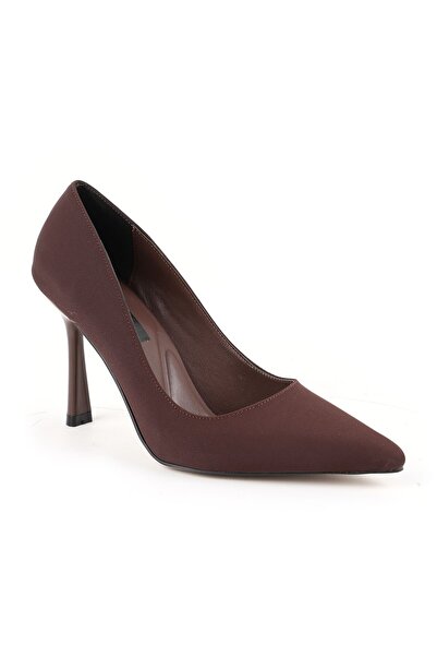 Libero Heeled Shoes High Thin Heels Pointed Toe Nubuck Classic Slip-On Evenin...