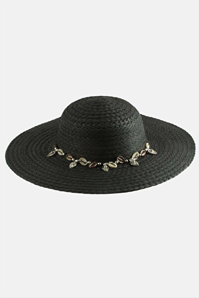 AKSESUARIM Triangle Seashell Straw Hat