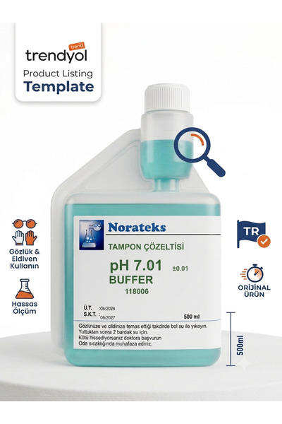 Tampon Çözeltisi (Buffer) pH 7.01 - 500 ml