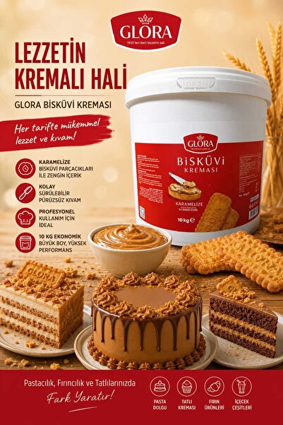 Glora KARAMELİZE BİSKÜVİ KREMASI 10KG