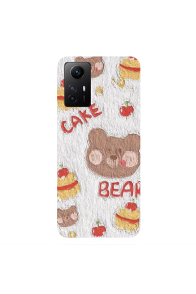 Other Xiaomi Redmi Note 12s Cake Bear Transparent Silicone TPU Θήκη