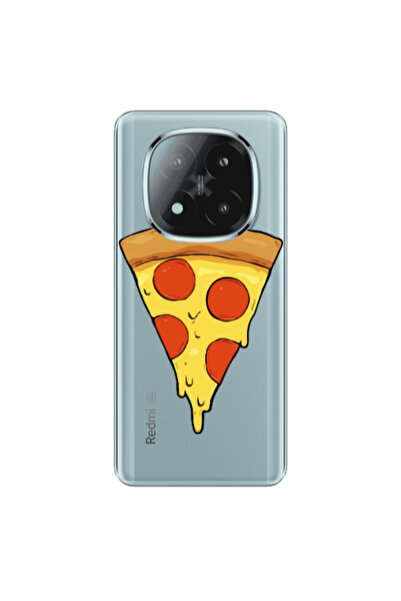 Other Xiaomi Redmi Note 14 Pro + 5g Pizza Slice Transparent Silicone TPU Θήκη