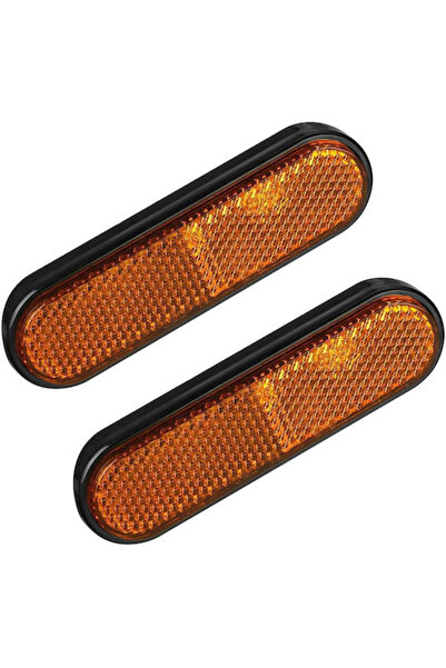 Lampa Ανακλαστικά Οβάλ Αυτοκόλλητα Πορτοκαλί 100x28mm 2 Τεμάχια Κωδικός: L9171.6