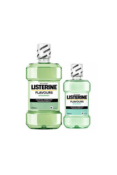 Listerine Flavours Spearmint Ağız Gargarası 500ml + 250ml