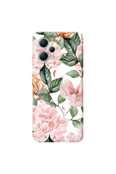 Other Xiaomi Redmi Note 12 Pro 5G Pink rose and laves Transparent Silicone TP...