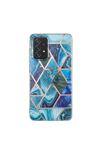 DARA Προστατευτική θήκη συμβατή με Samsung Galaxy A72 IMD TPU Μαρμάρινη Γεωμε...