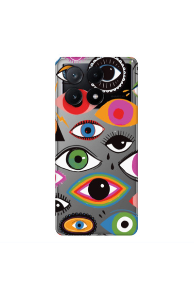 Other Xiaomi Poco X6Pro 5G Colorful eyes Transparent Silicone TPU Θήκη
