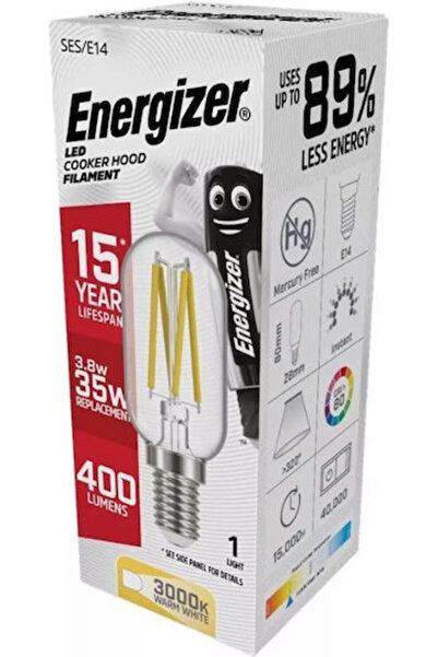 Energizer Λάμπα LED 4W 80mm για ντουί E14 Θερμό Λευκό 420lm Κωδικός: 04.008.0004