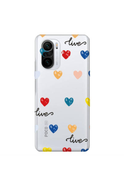 Other Xiaomi Poco F3 Heart Lives Transparent Silicone TPU Θήκη