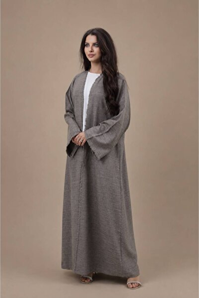 Ophelia Lumine Open Front Kimono with Matching Hijab & Inner Dress – Premium ...