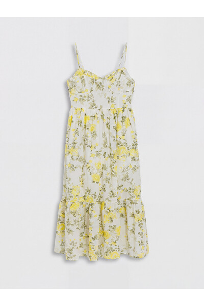 LC Waikiki Strappy Floral Layered Dress