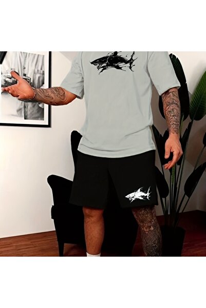 ship master Summer Collection New Arrival T-Shirt & Shorts Set Printed Patter...