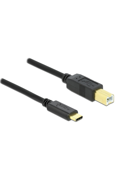 DELOCK καλώδιο USB-C σε USB Type B 83601, 1m, μαύρο