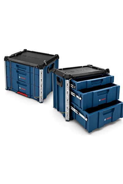 Bosch Yeni L-BOXX Contractor 3 Çekmeceli Takım Çantası 1600A037E3