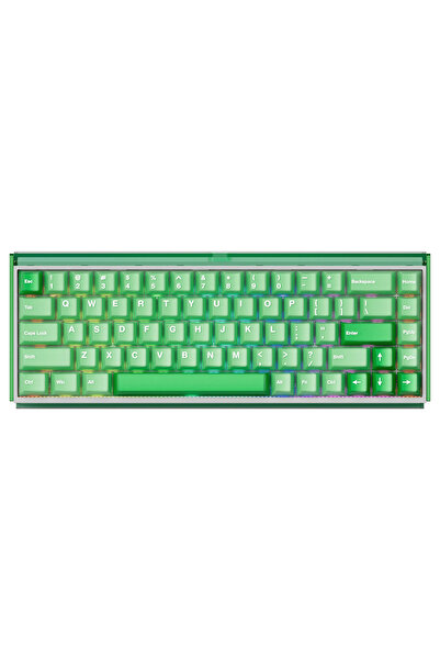 AKKO RAY68 HE Misty Green White %65 AstroAim Manyetik Switch 8K Hz Hall Effec...
