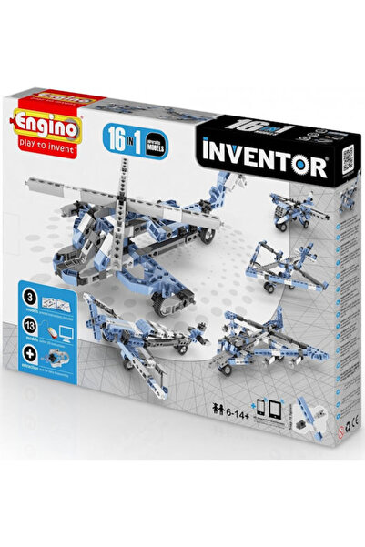 Engino Jucărie de construcție din plastic Inventor 16 în 1 Modele de avioane ...