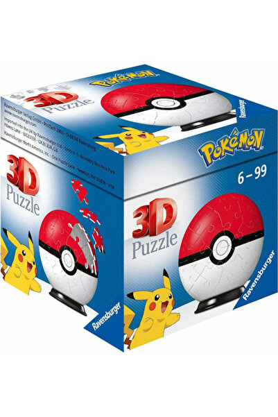 RAVENSBURGER Puzzleball Pokeball pentru 6+ ani 54 de piese