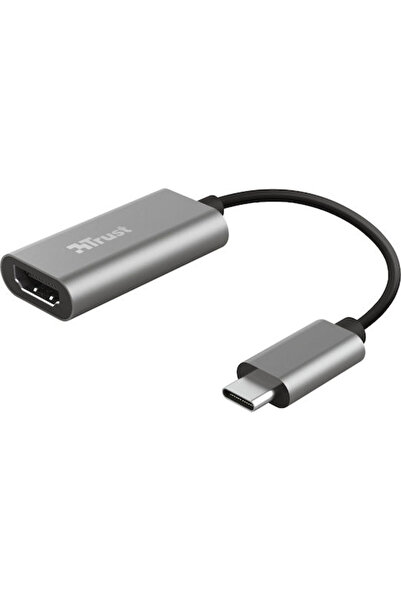 Trust Convertor Dalyx USB-C tată la HDMI mamă Gri 1 buc.