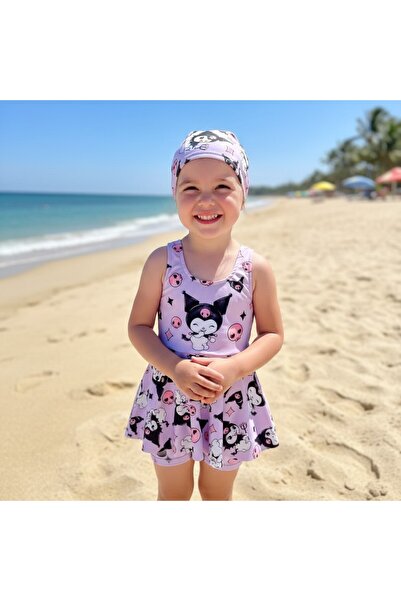 milay's life home collections kız çocuk etekli boneli mayo bikini