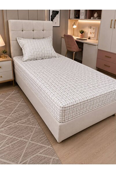 AHSEN TASARIM TEK KİŞİLİK 120X200 YATAĞA UYUMLU LASTİKLİ TEMBEL İŞİ KAPITONE ...