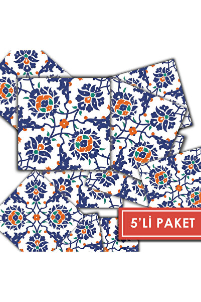 TİNK Kendinden Yapışkanlı Çini Desenli Pvc Karo 20x20 Cm 5’li Paket