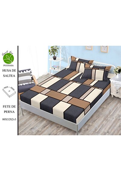 naniland.ro Husă de Pat Finet 2 Persoane 3 Piese cu Elastic 180x200 cm, Model...