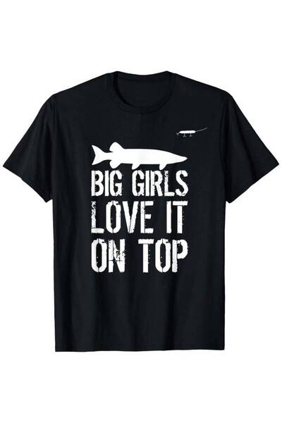 212Wear Men' Big Girls Suitable T-Shirt - Muskie Design with Fish Graphic, Sh...