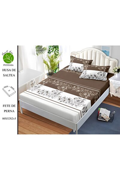 naniland.ro Husă de Pat Finet 2 Persoane 3 Piese cu Elastic 180x200 cm, Model...