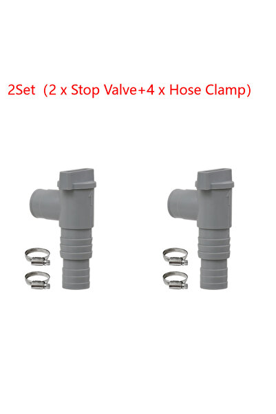 Choice 2Set PVC Pool Hose Adapter 32mm Pool On/Off Plunger Valve Leak Proof S...