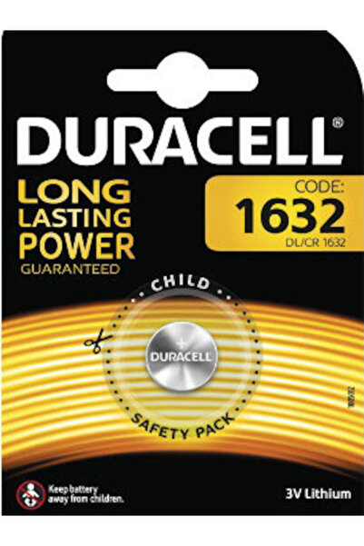 Duracell Μπαταρία Ρολογιού Λιθίου Μακράς Διάρκειας CR1632 3V 1 τεμάχιο