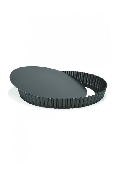 Patisse Tava de copt, Patisse, Otel, 24 cm, Negru
