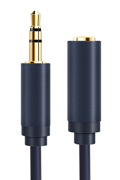 Cabletime καλώδιο προέκτασης ήχου 3.5mm CT-AV302-H11G, gold plated, 3m, μπλε
