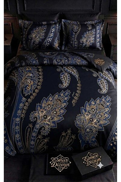 Elmas Dizayn Special Design Brand Double Duvet Cover Set Organic Satin & Cott...