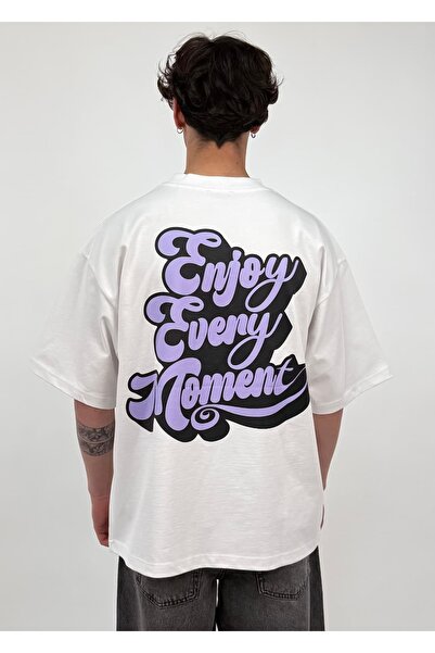zaee Enjoy Every Moment Printed Oversize T-Shirt