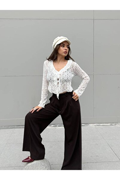 First Angels Dantelli crop bluz