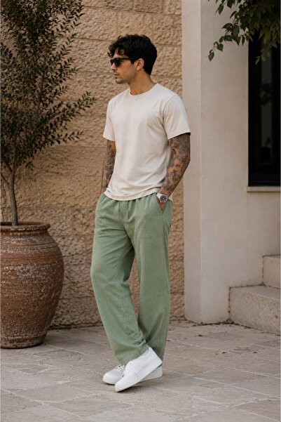 REMU Erkek Premium Yazlık Jogger Keten Pantolon
