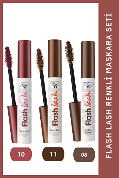Golden Rose Flash Lash Renkli Maskara Seti No: 11-10-08