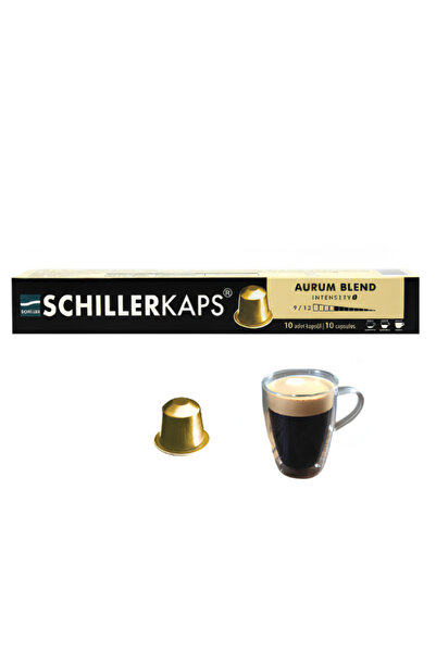 Schiller Kaffeerösterei Schillerkaps Aurum Blend Capsule Coffee (10-Pack)